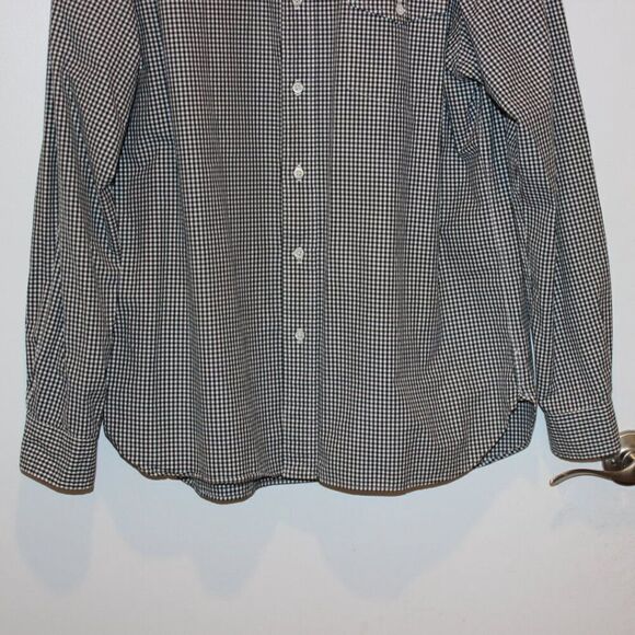 Ralph Lauren Black & White Check Front Pocket Button Down Shirts Men’s Size L - Picture 6 of 11